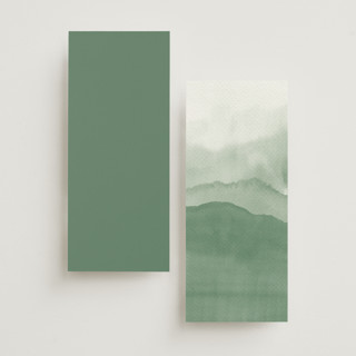 This is a fern unique wedding programs with standard by Helen Halik called over the mountains printing on signature in 4x9