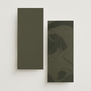 This is a autumn unique wedding programs with standard by Kate Ahn called poetique printing on signature in 4x9