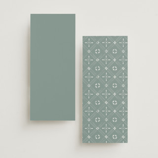 This is a linen unique wedding programs with standard by Jennifer Postorino called breathe printing on signature in 4x9