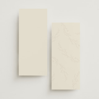 This is a almond unique wedding programs with standard by Brianne Larsen called branched printing on signature in 4x9