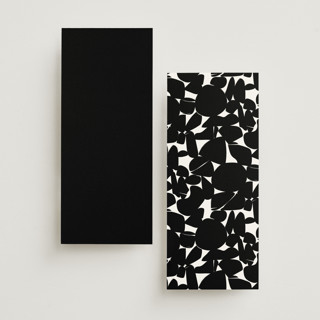 This is a tuxedo unique wedding programs with standard by Kate Ahn called paire printing on signature in 4x9