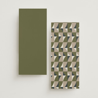 This is a vanilla bean unique wedding programs with standard by Pati Cascino called eisin printing on signature in 4x9