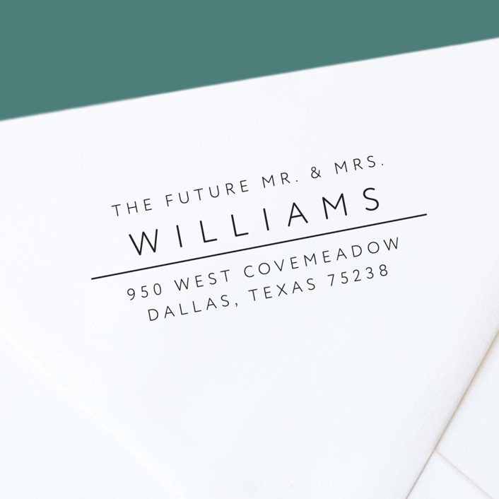 Modern Personalized Self-Inking Return Address Stamp