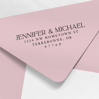 This is a multicolorassorted-colors address labels by Paper Sushi called modern serif address stamp in standard