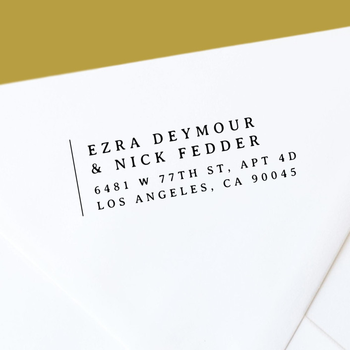 Modern and Classic Custom Self-Inking Return Address Stamp