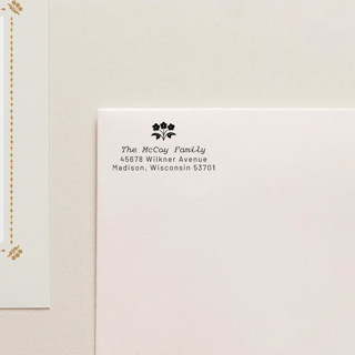 This is a black address labels by Tara Grangroth called address stamp 02 in standard