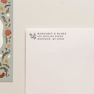 This is a black address labels by Tara Grangroth called address stamp 01 in standard