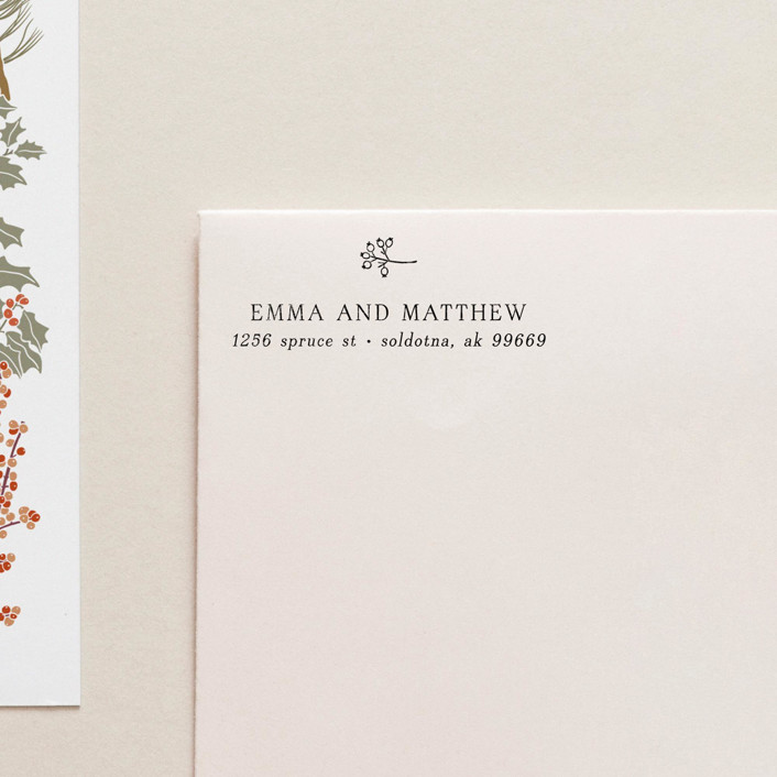 SELF INKING Holiday Address Stamp No. 5