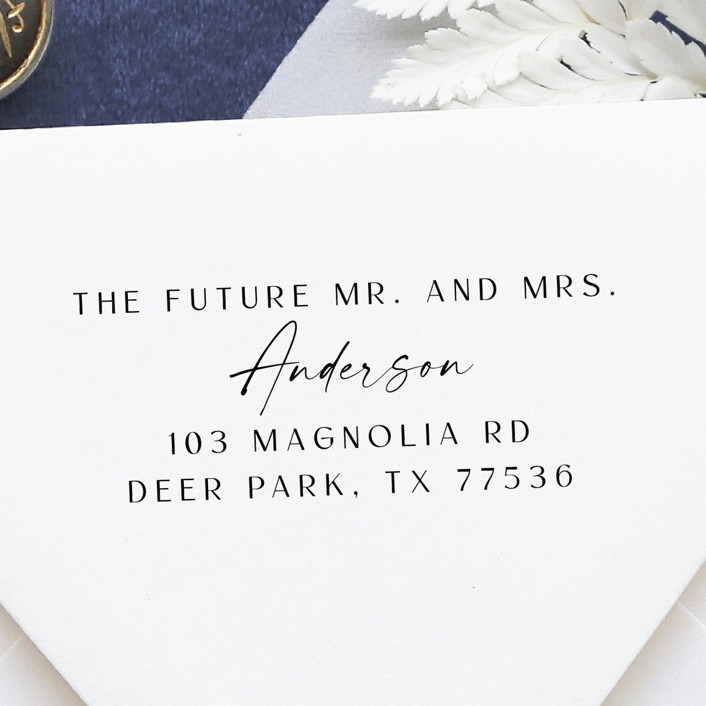 Future Mr. & Mrs. Address Stamp | Self Inking Return Address Stamp