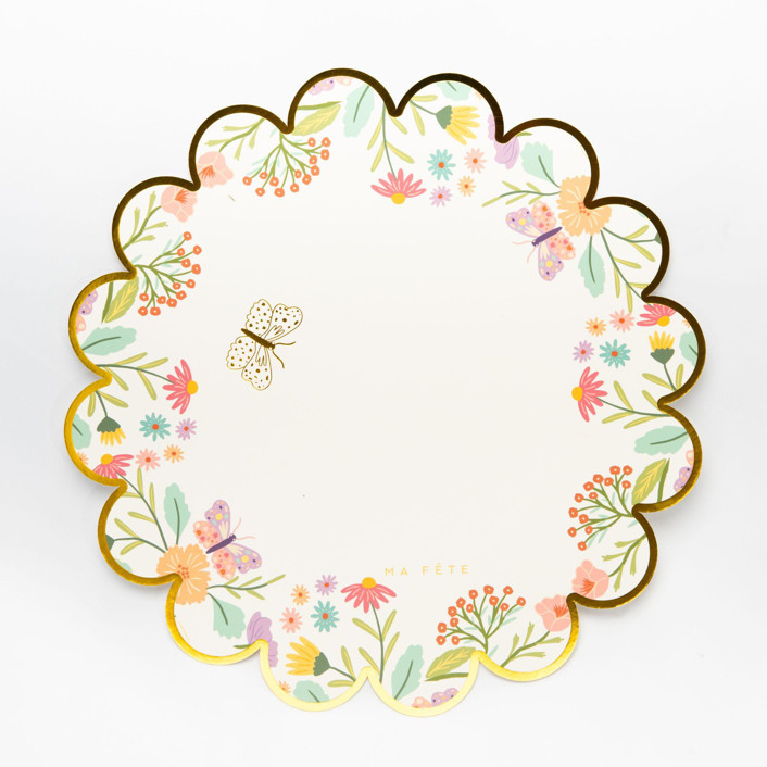 Tea Party Paper Placemats (8) Wedding Serving and Dining Accessories by