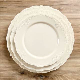 This is a natural wedding decor by Prêt-à-PartyNY called modern vintage dinnerware set | linen in standard