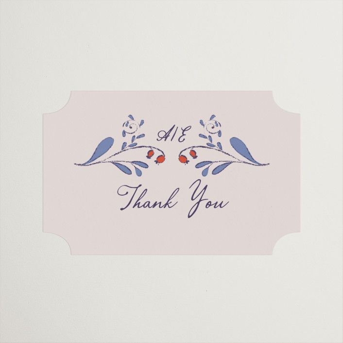 "Together in Bloom" - Wedding Favor Stickers in Wisteria by Monika Konieczna.