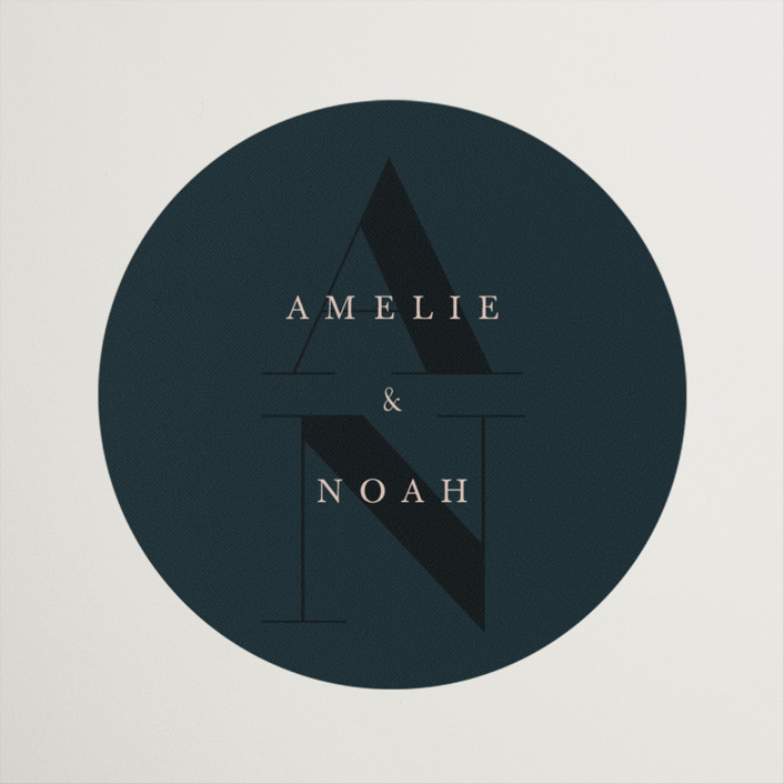 Centro Wedding Favor Stickers by Up Up Creative Minted