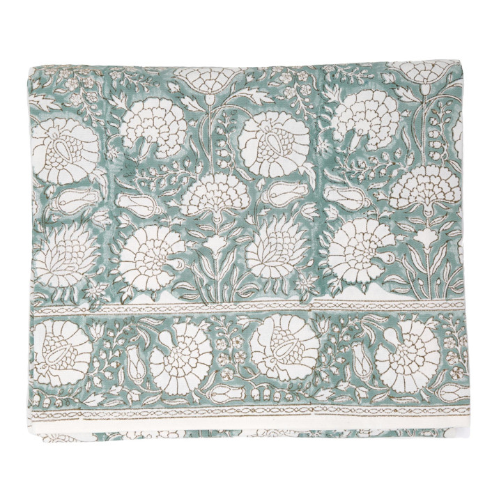 Sage Fandango Tablecloth, 90" x 132"