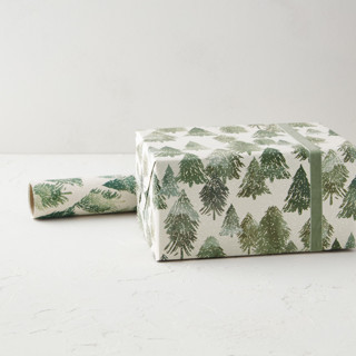 This is a spruce wrapping paper by Creo Study called snowy forest in standard
