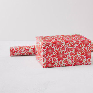 This is a poinsettia wrapping paper by Katharine Watson called folk poinsettia in standard