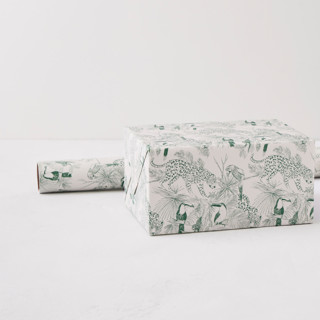 This is a tropic wrapping paper by Sabrin Deirani called amazonas in standard