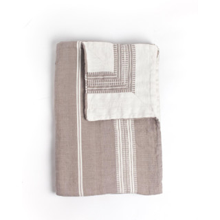 This is a gray throw blankets by Powered By People called baby blanket - stone in standard