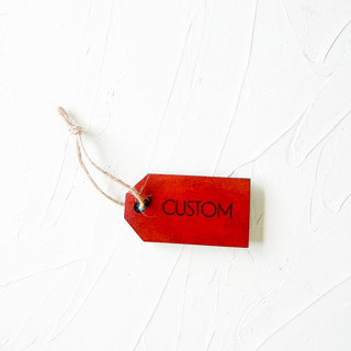 This is a brown gift tags by Left Grain called small leather gift tag - set of 4 in standard